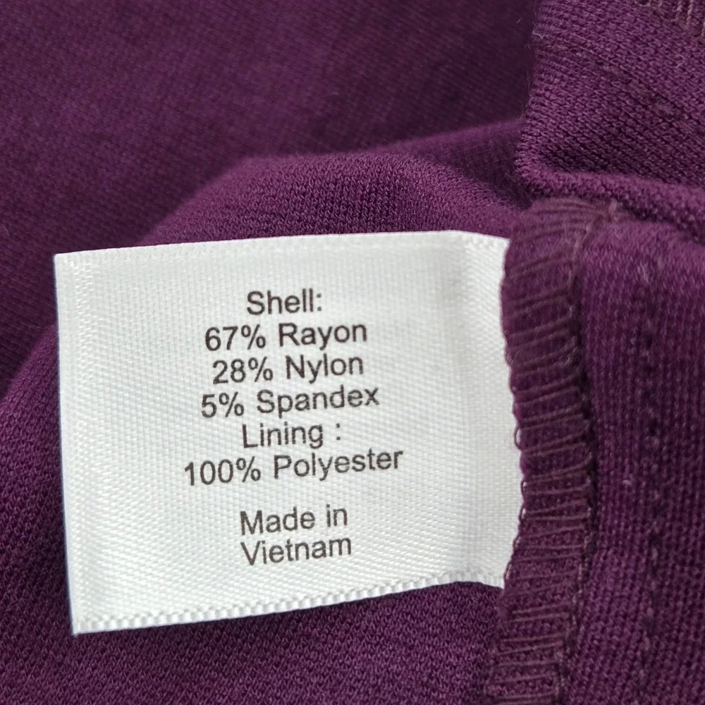 Lane Bryant Sheath Dress 14 Purple Lace Up Knee Length Cocktail Feminine NWT